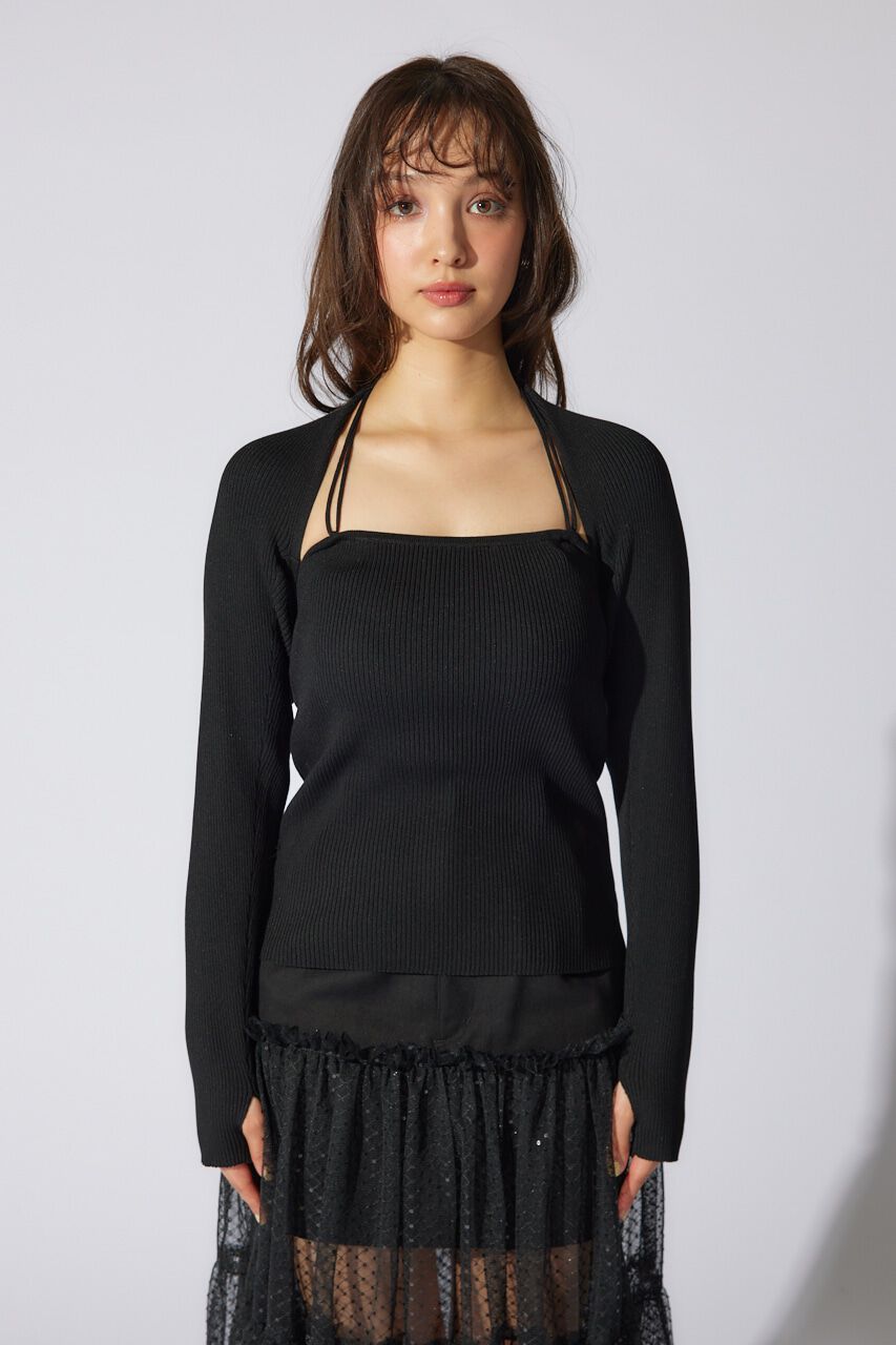 rienda「ボレロセットニットトップス」|ニット・セーター|