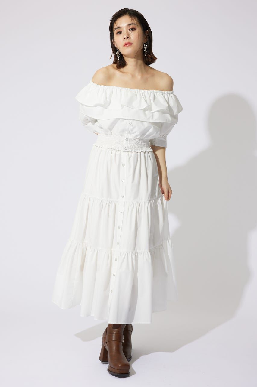 rienda「2WAYオフショルダーショートトップス」|シャツ・ブラウス|