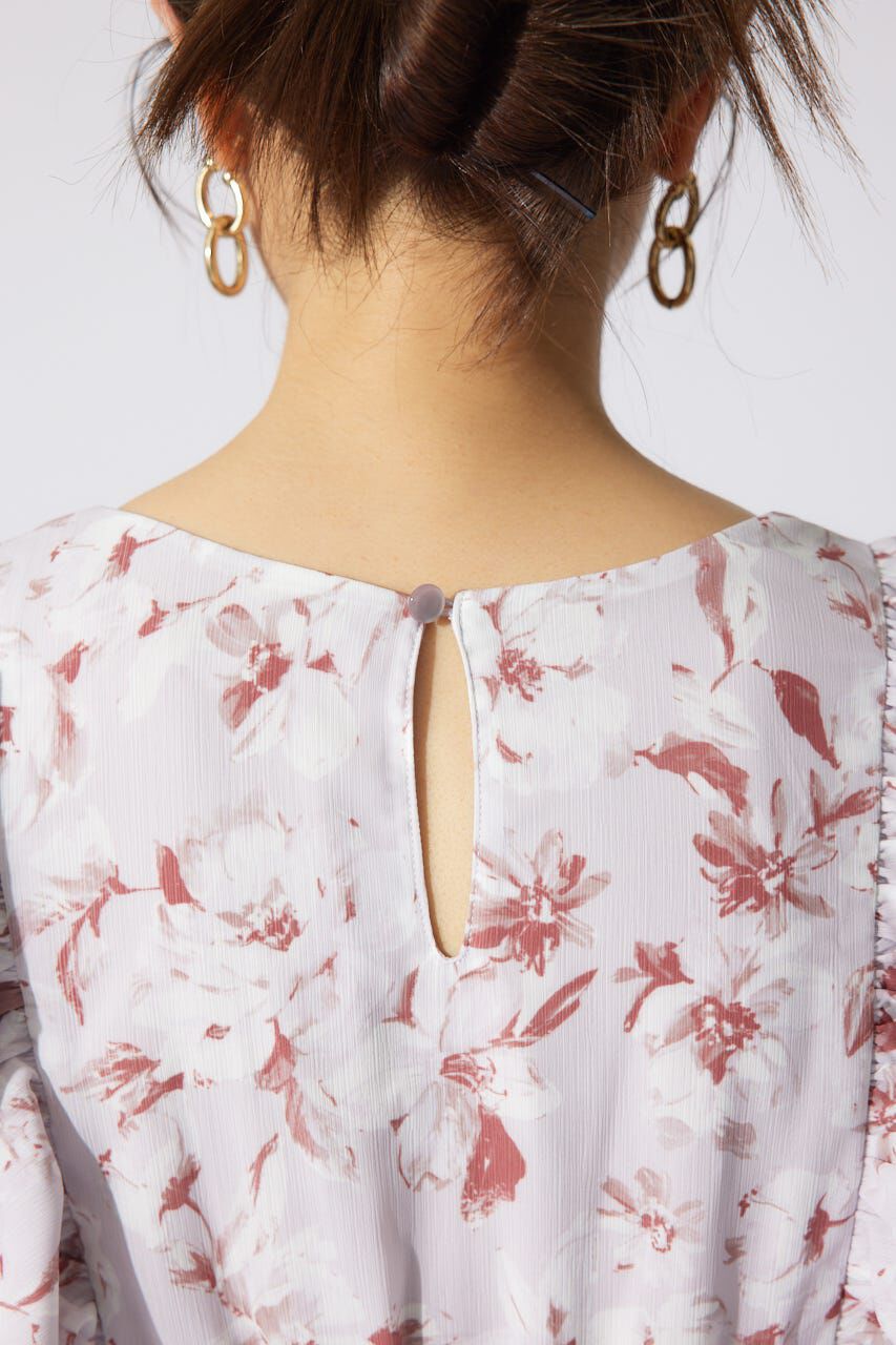 rienda「フリルフラワーロングワンピース」|ワンピース|