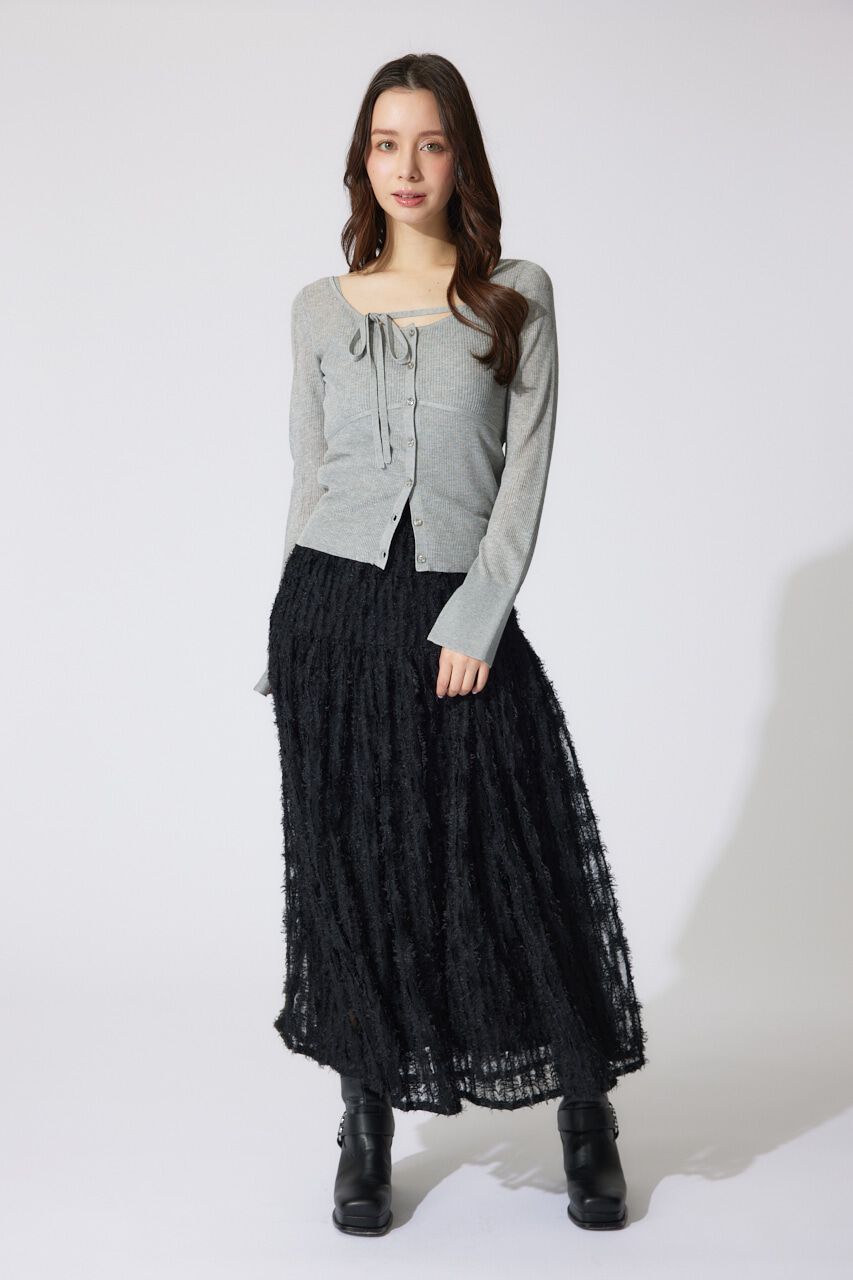 rienda「リボンデティールキャミセットカーディガン」|キャミソール|