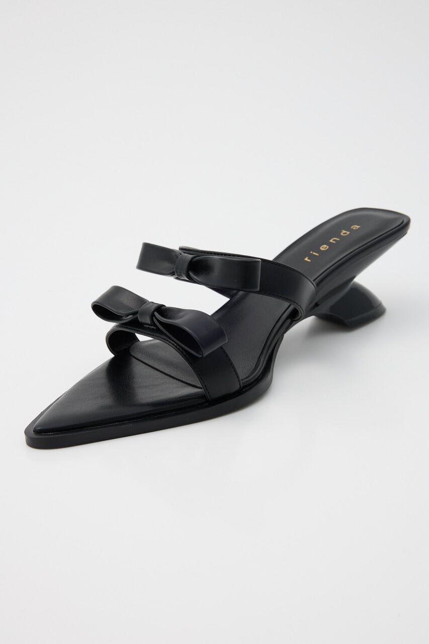 rienda「リボンフラットミュール」|サンダル|