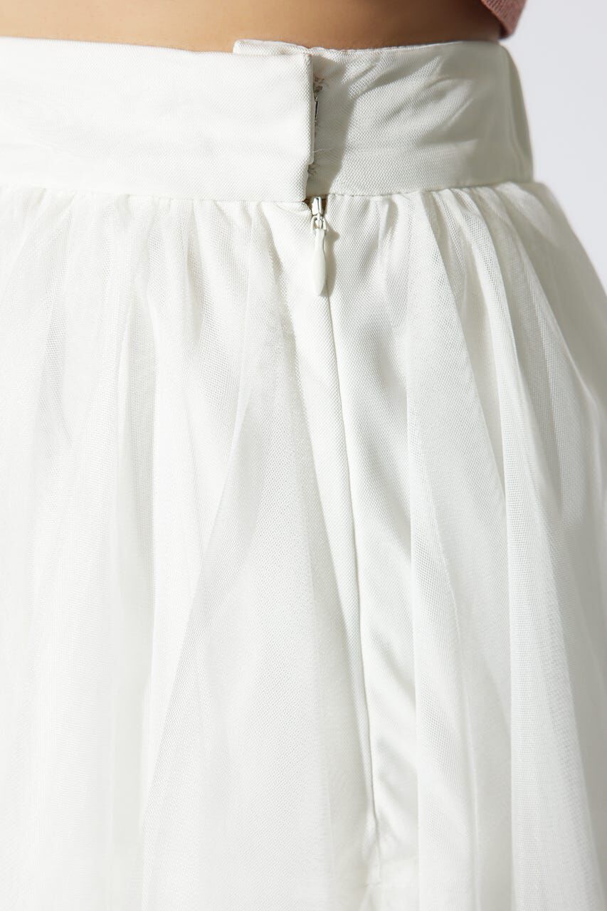 rienda「ニュアンスランダムチュールジャストウエストスカート」|スカート|