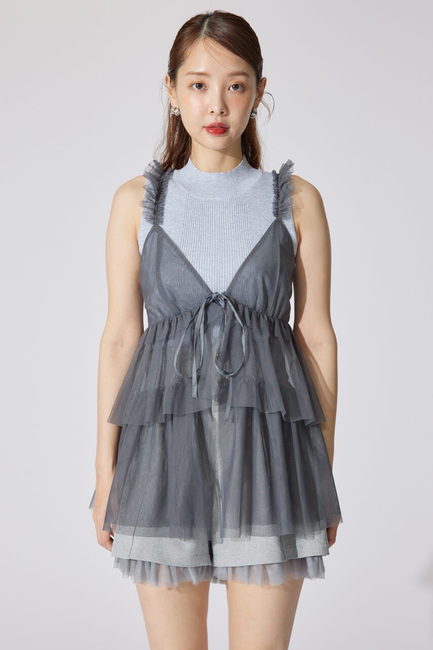 rienda「ボリュームチュールジレ」|シャツ・ブラウス|