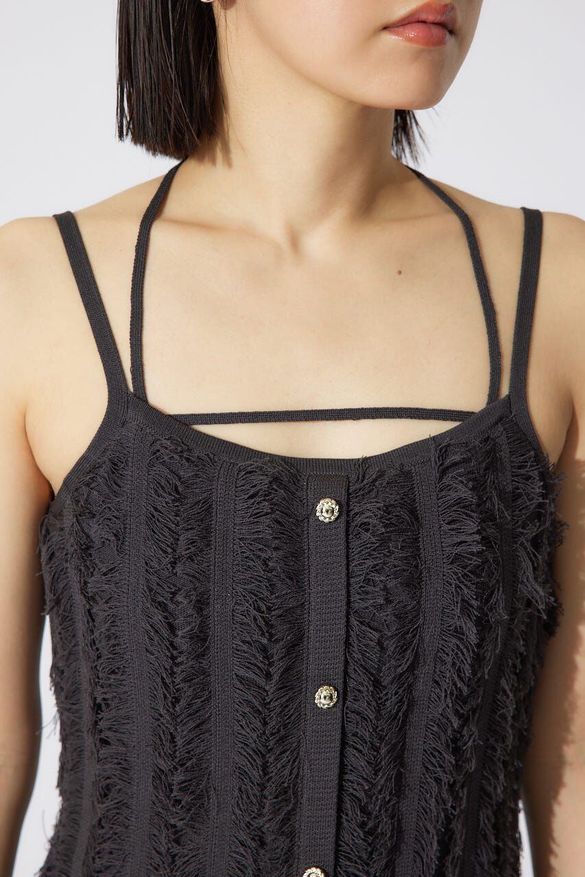 rienda「フリンジタイトニットワンピース」|ワンピース|