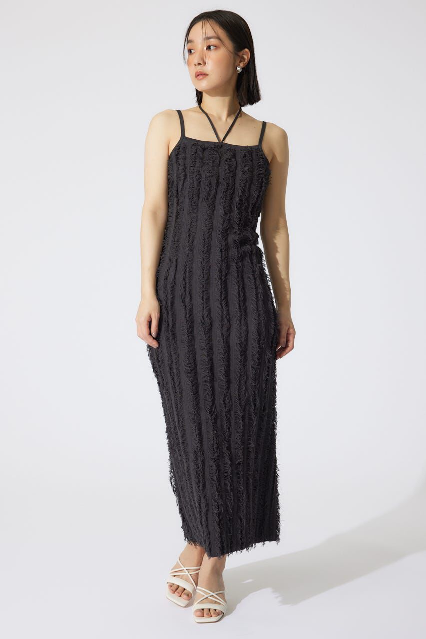 rienda「フリンジタイトニットワンピース」|ワンピース|