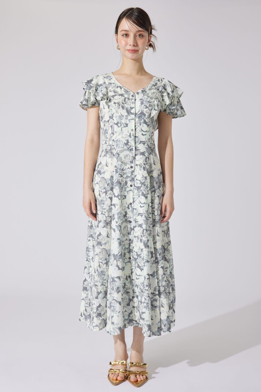 rienda「ダブルフレアスリーブワンピース」|ワンピース|