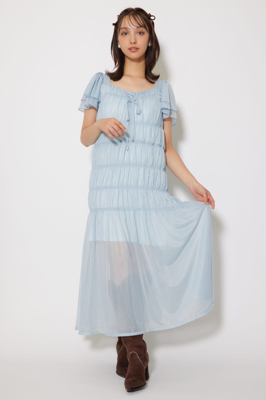 rienda「ワッシャーリラクシーカットワンピース」|ワンピース|