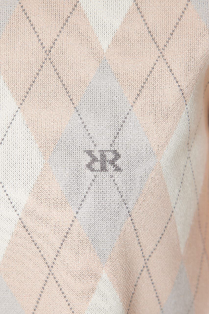 rienda「アーガイルジャガードニットトップス」|ニット・セーター|