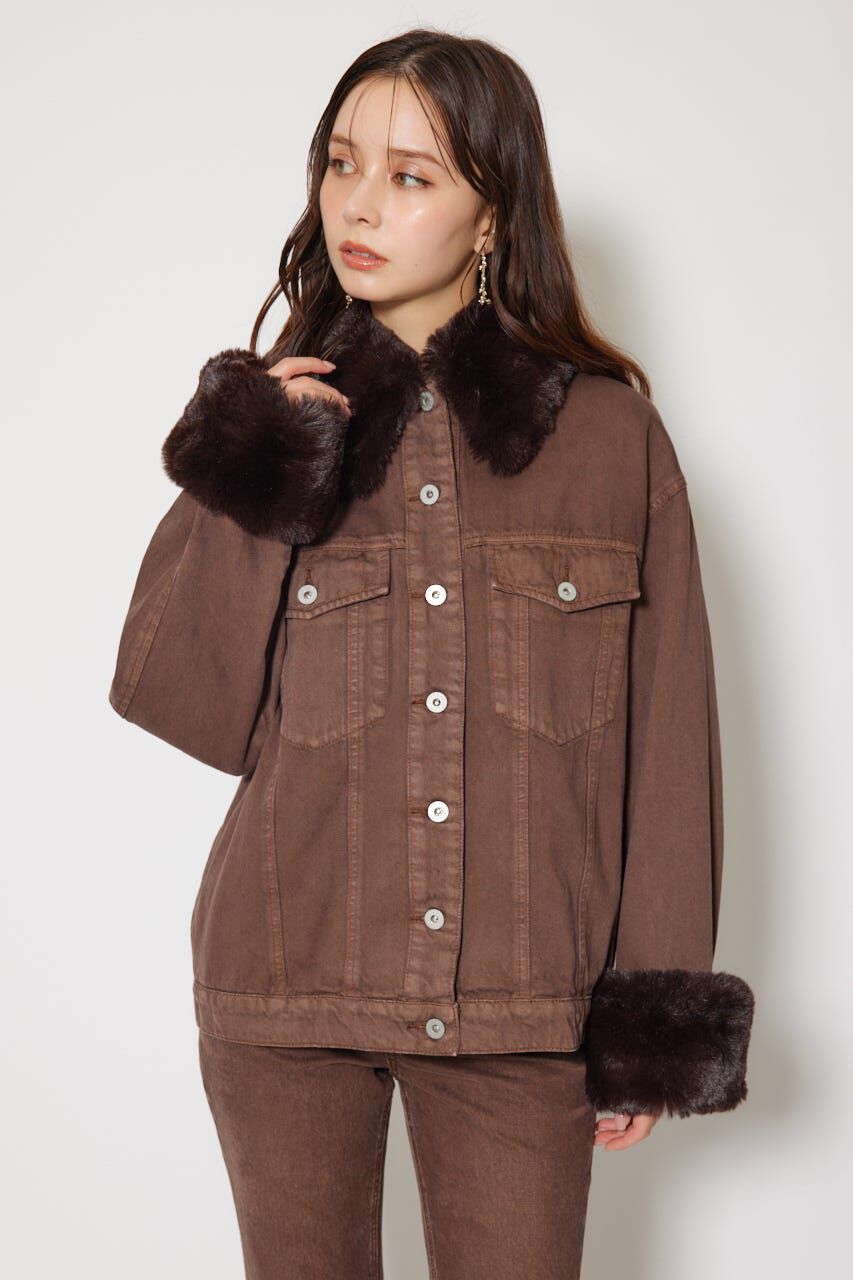 rienda「many wayステンカラーデニムブルゾン」|ブルゾン・スタジャン|