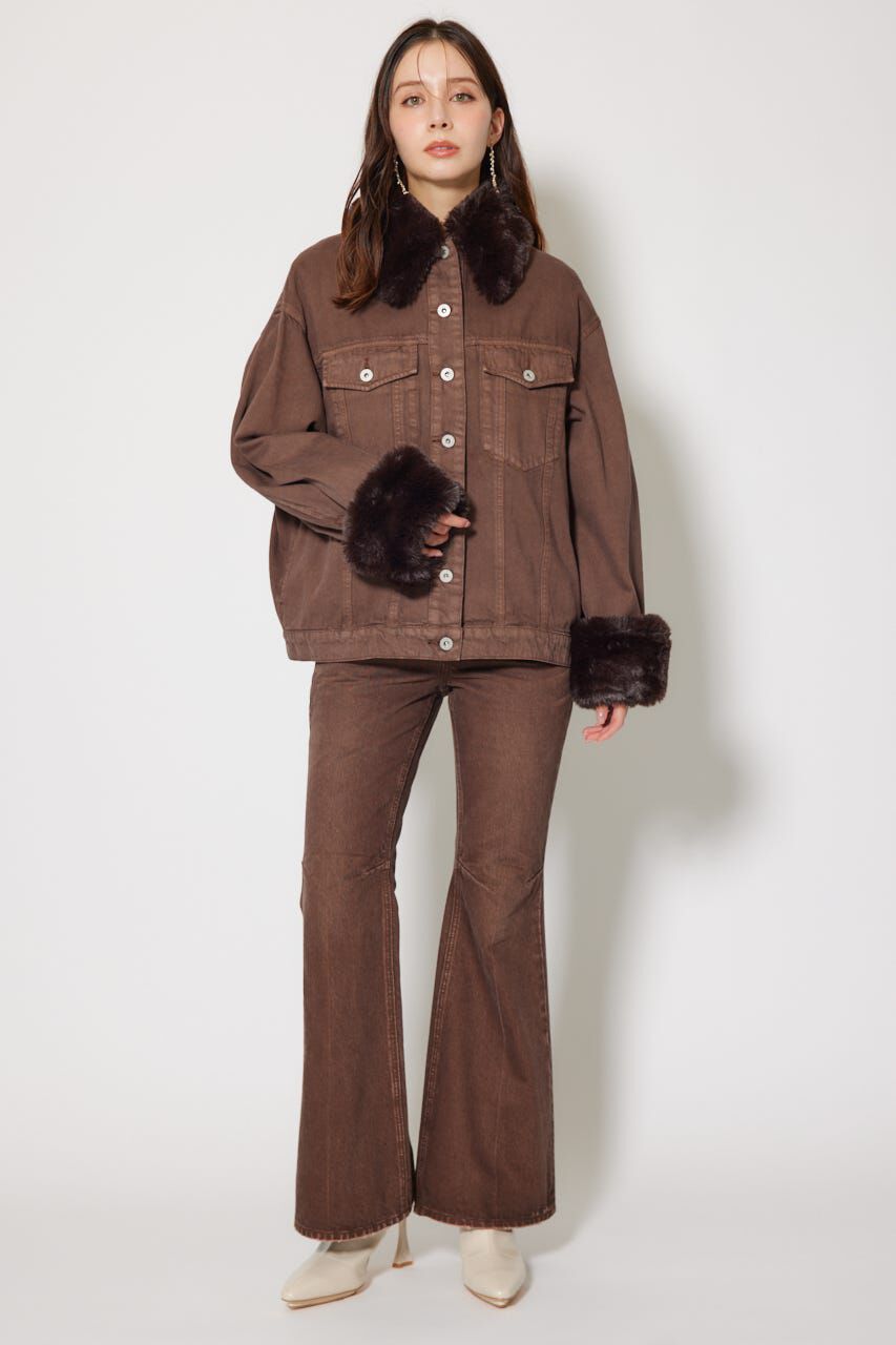 rienda「many wayステンカラーデニムブルゾン」|ブルゾン・スタジャン|