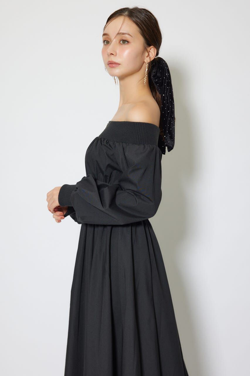 rienda「MA-1オフショルロングスリーブワンピース」|ワンピース|