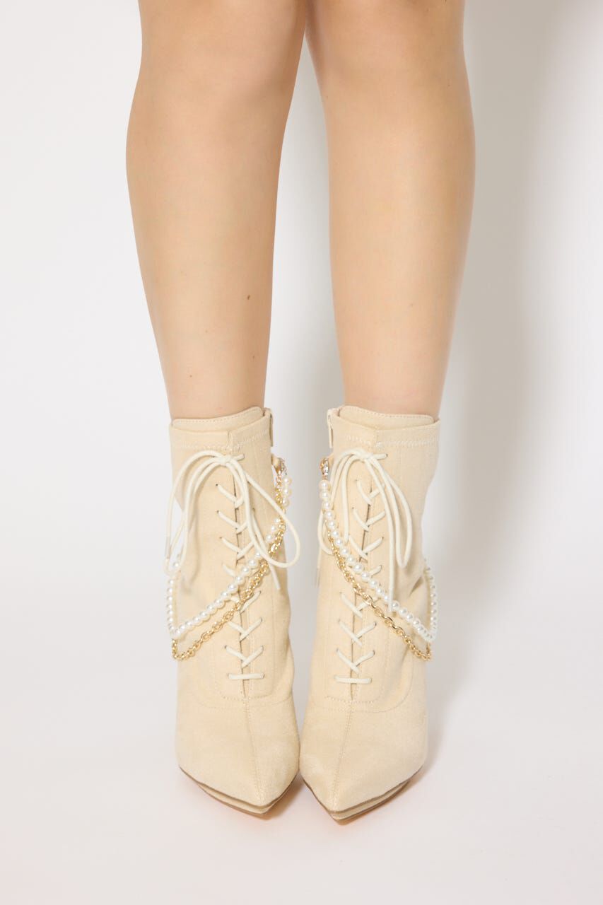 rienda「2WAYフェイクファーレースアップブーティー」|その他|