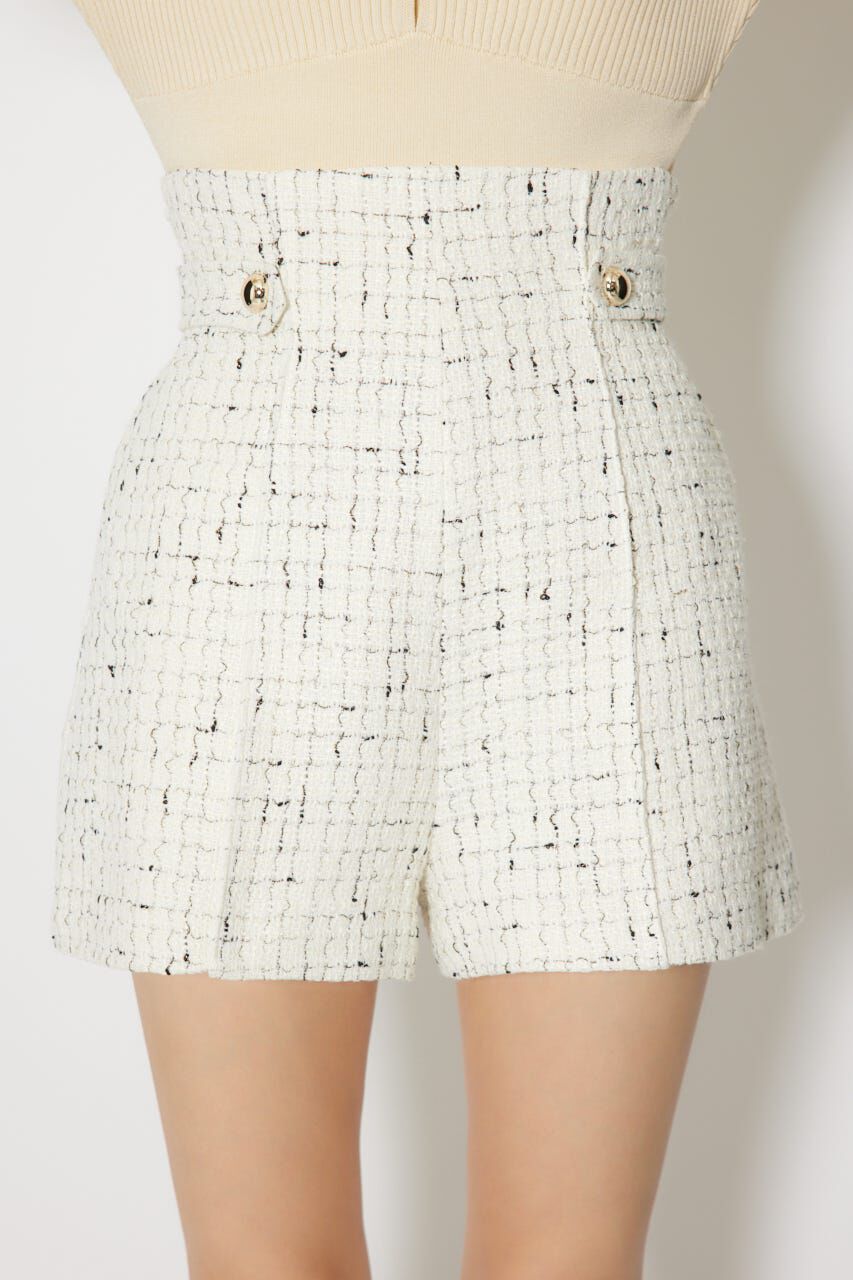 rienda「ハイウエストツイードショートパンツ」|その他|
