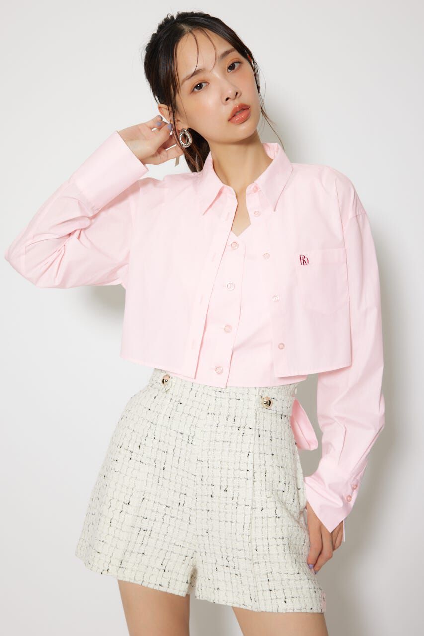 rienda「バックリボンレイヤードシャツ」|シャツ・ブラウス|