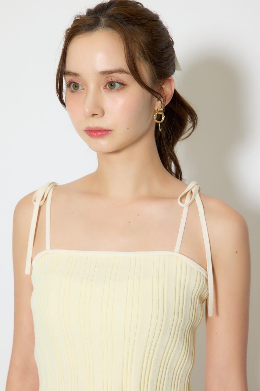 rienda「ペプラムキャミセットニットカーディガン」|カーディガン|