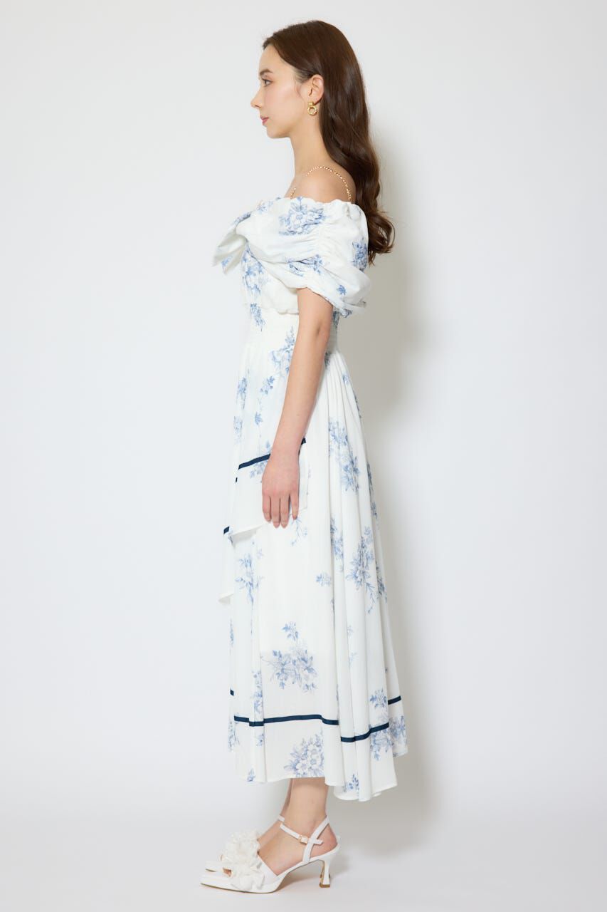 rienda「フロントビッグリボンフレアワンピース」|ワンピース|