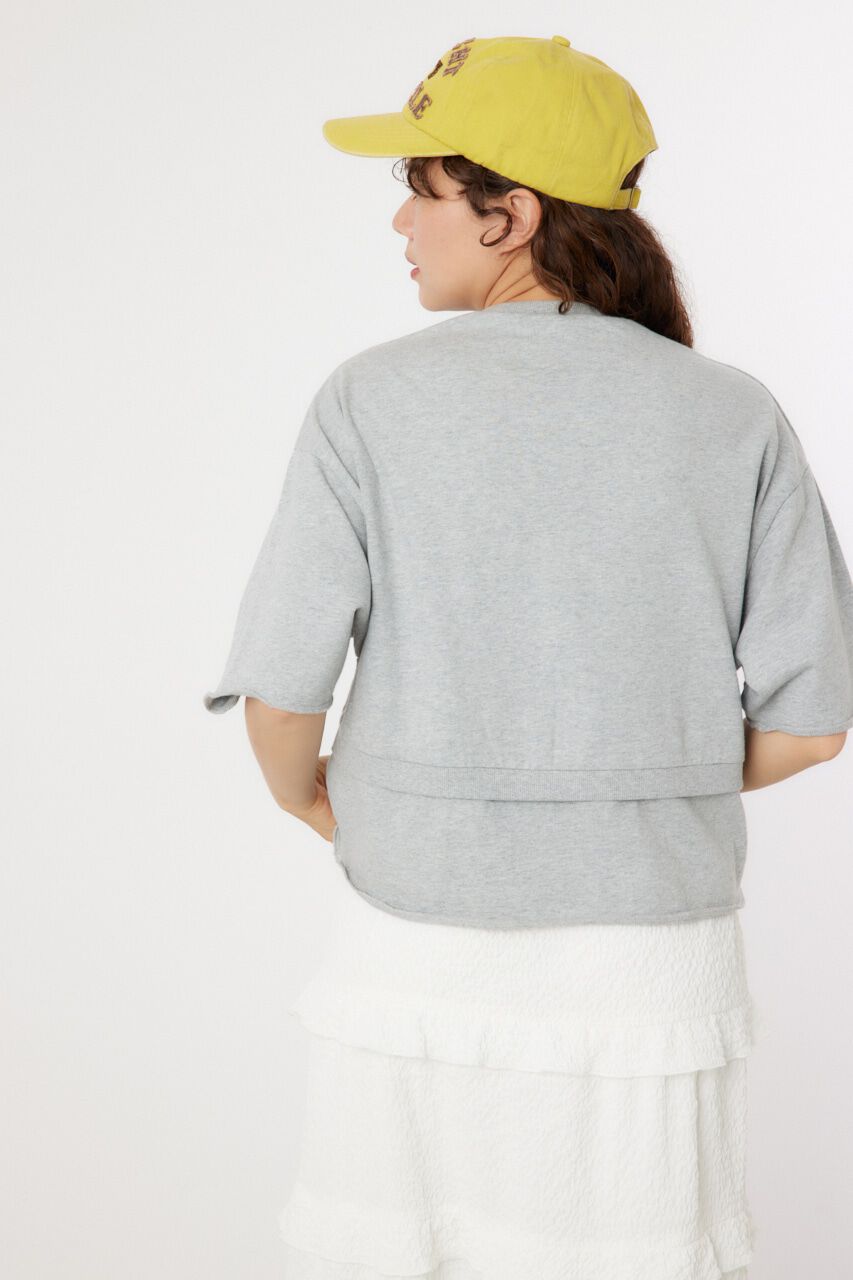 RODEO CROWNS「ボレロドッキングハーフスリーブスウェット」|Tシャツ・カットソー|