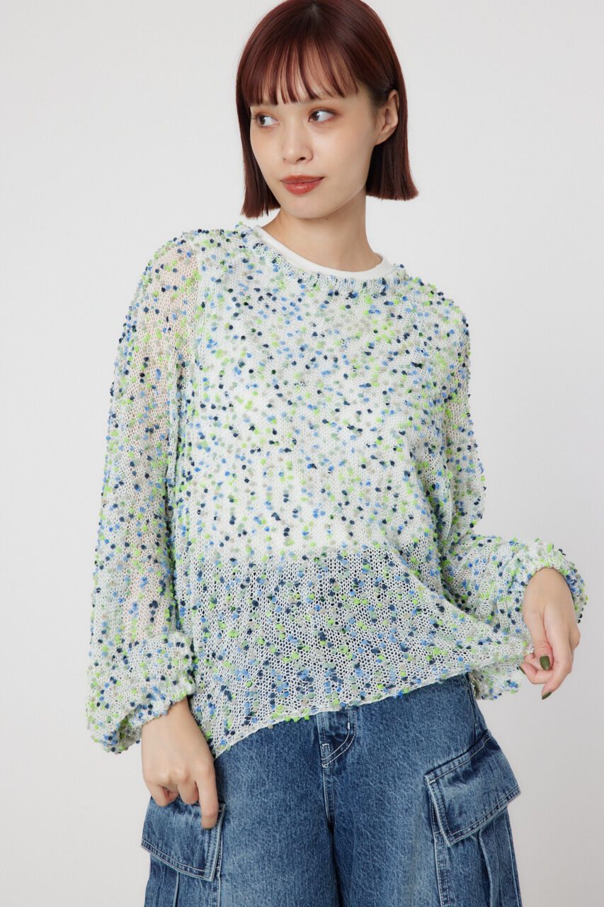 RODEO CROWNS「2WAYシアーネップニット」|ニット・セーター|GRN