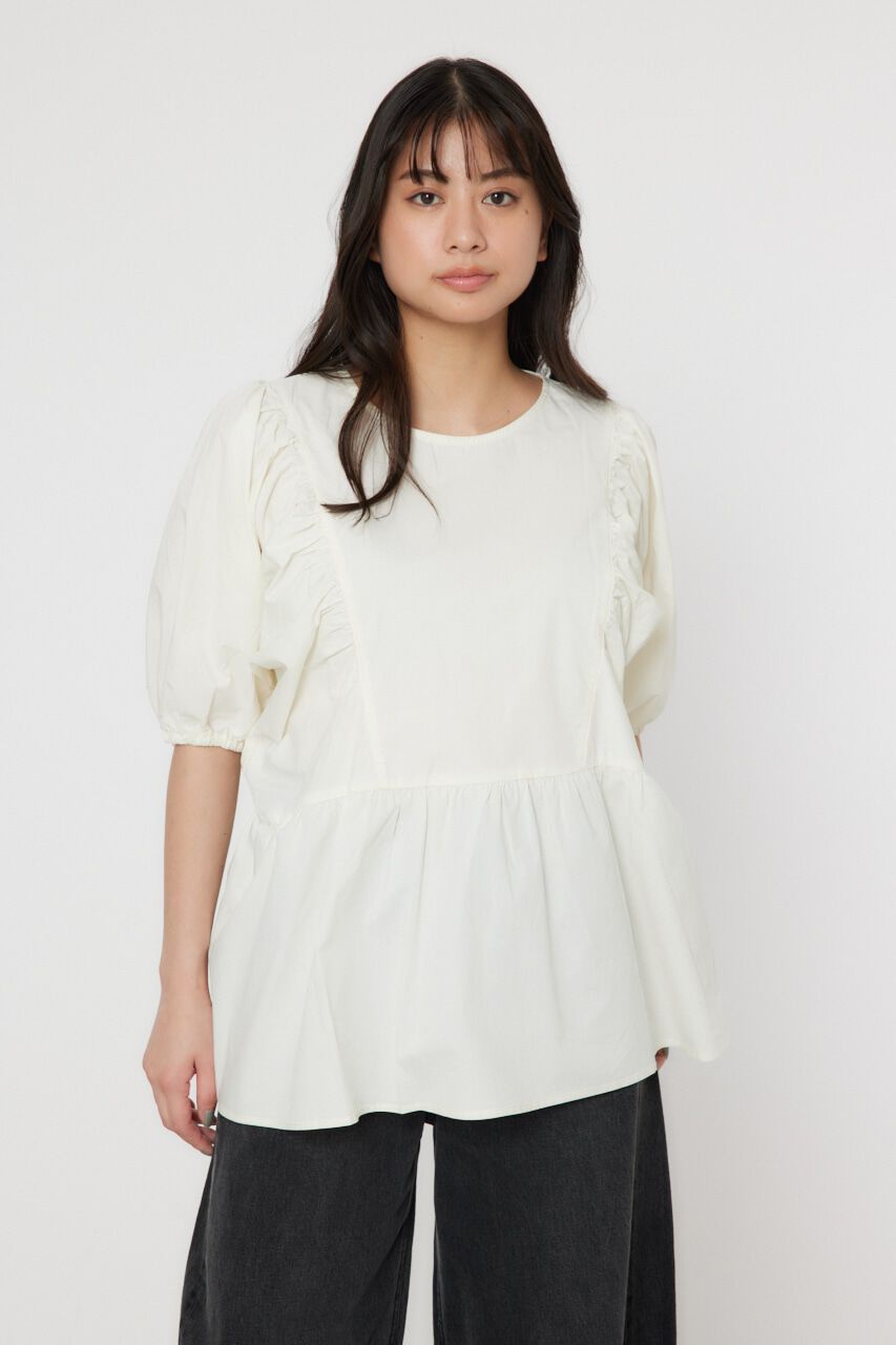 RODEO CROWNS「袖ボリュームペプラムトップス」|シャツ・ブラウス|