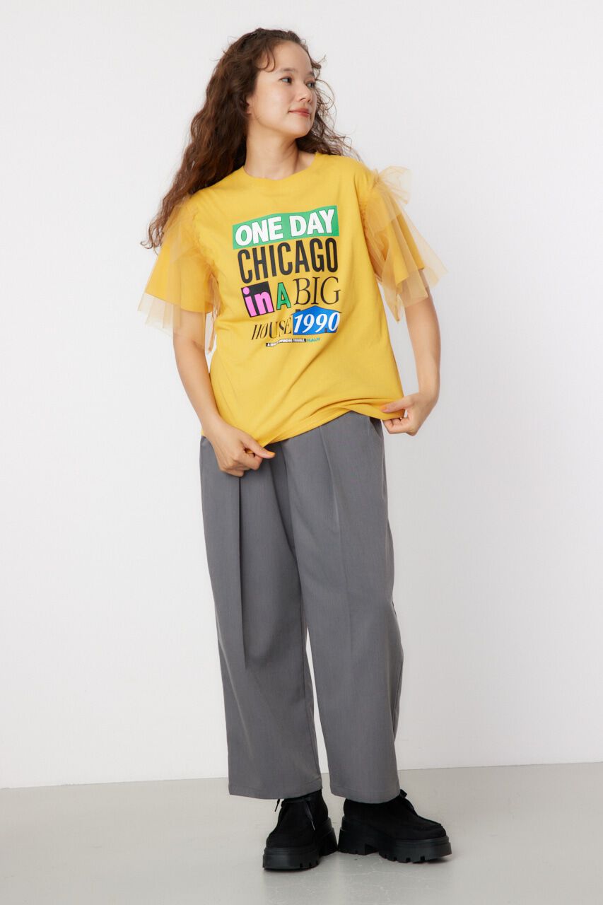 RODEO CROWNS「ONE DAY 袖チュールトップス」|Tシャツ・カットソー|