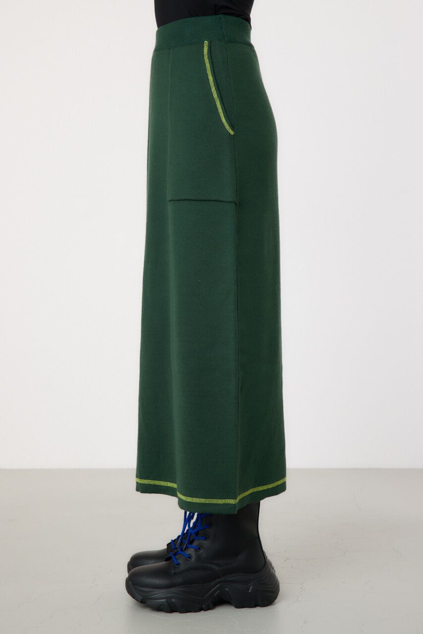 RODEO CROWNS「スウェットライクカラーステッチニットスカート」|その他|