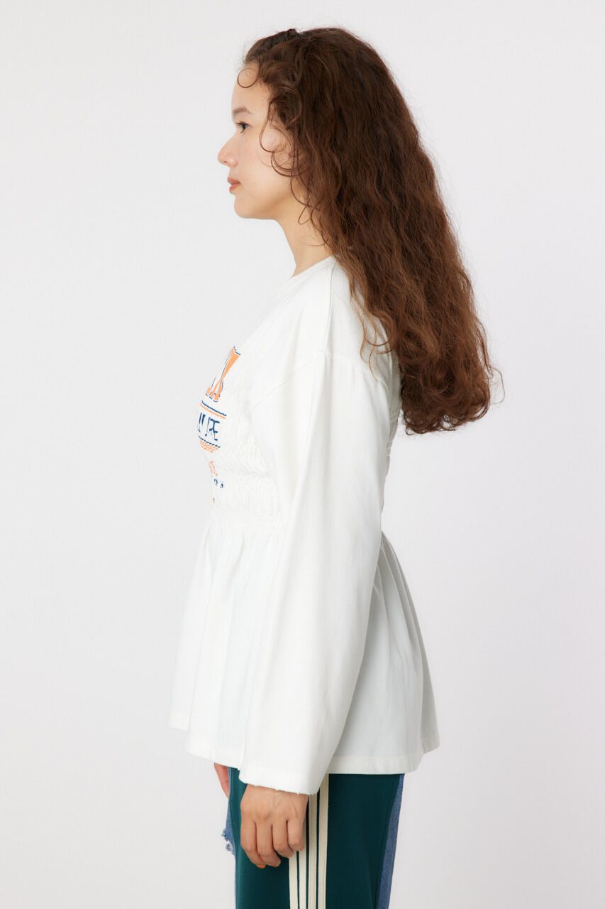 RODEO CROWNS「シャーリングプリントロングTシャツ」|Tシャツ・カットソー|