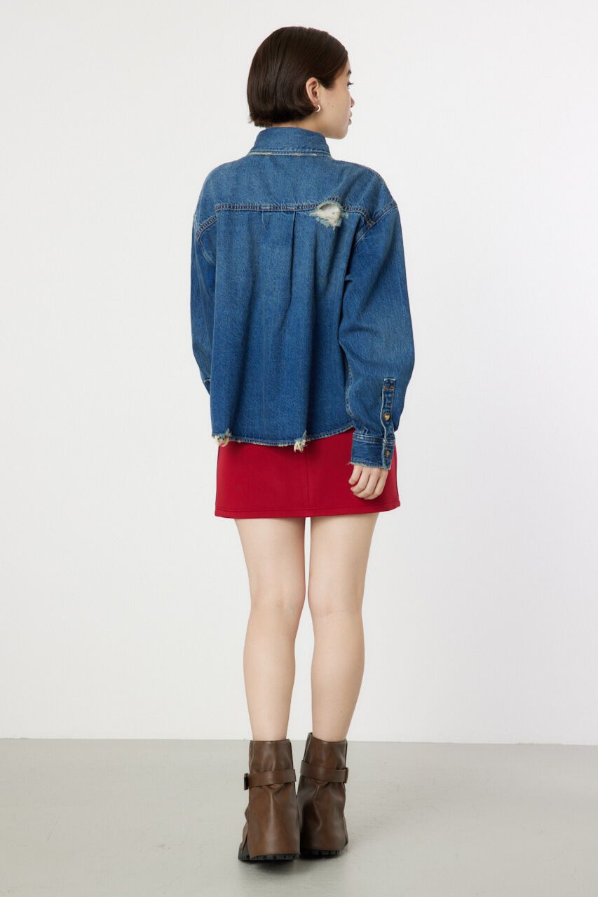 RODEO CROWNS「ダメージデニムシャツ」|シャツ・ブラウス|