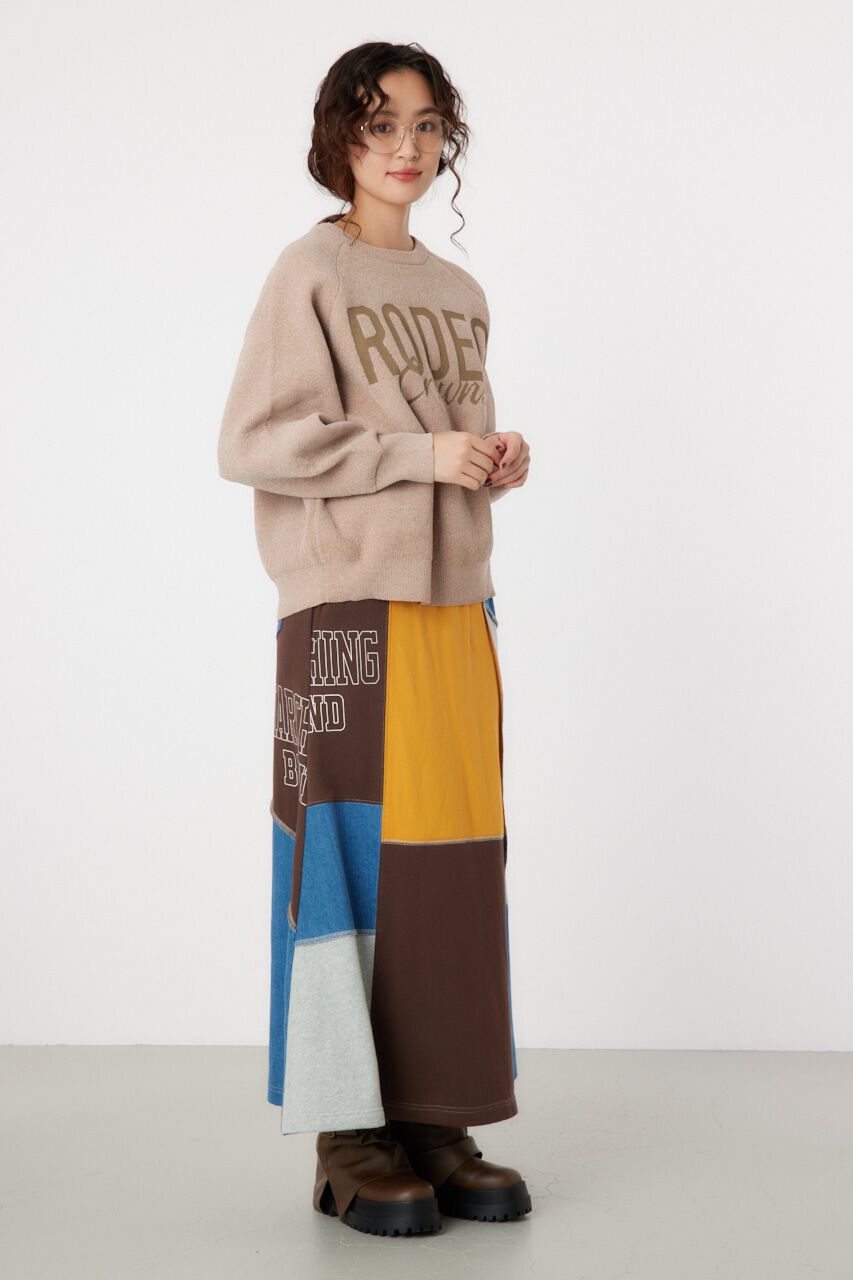 RODEO CROWNS「モールエンボスロゴニットトップス」|ニット・セーター|