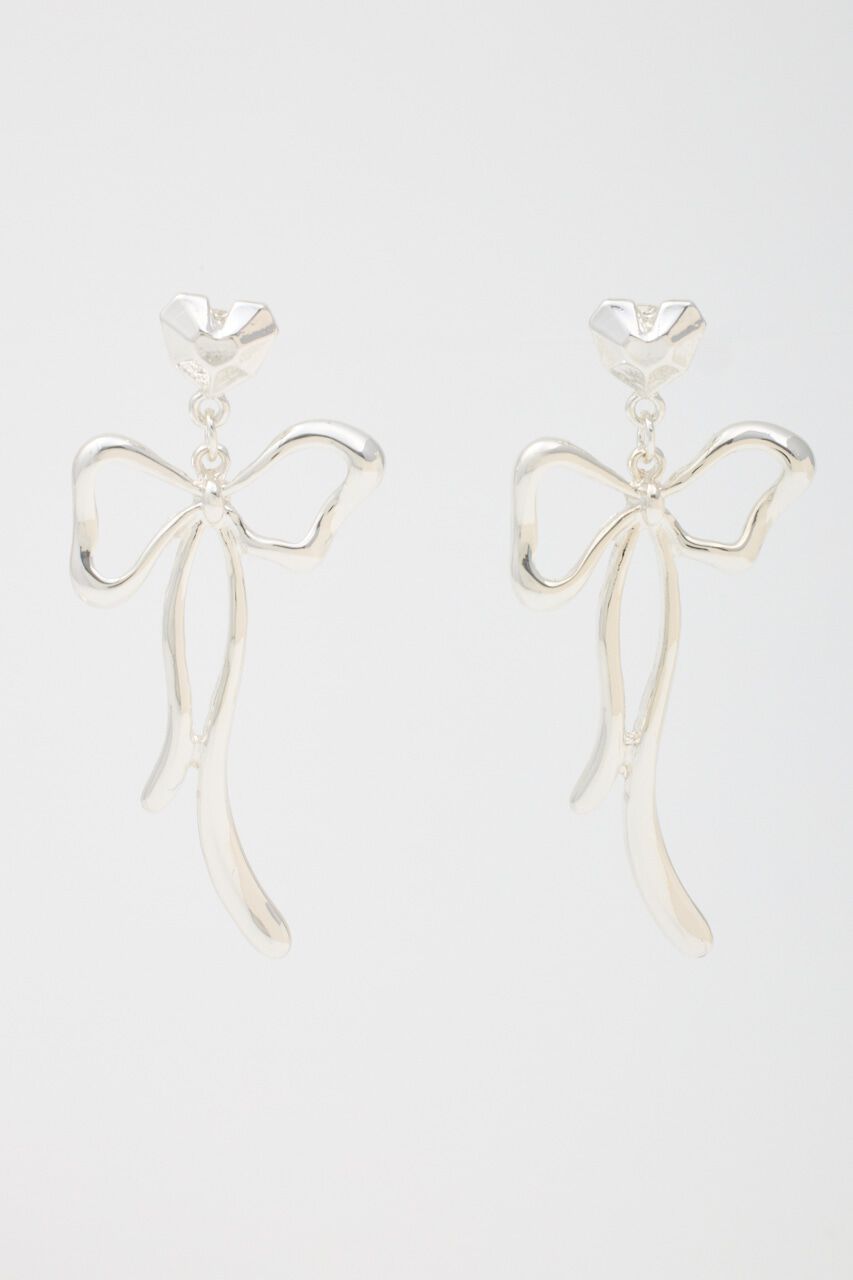 RODEO CROWNS「R/S リボンモチーフピアス」|ピアス|SLV