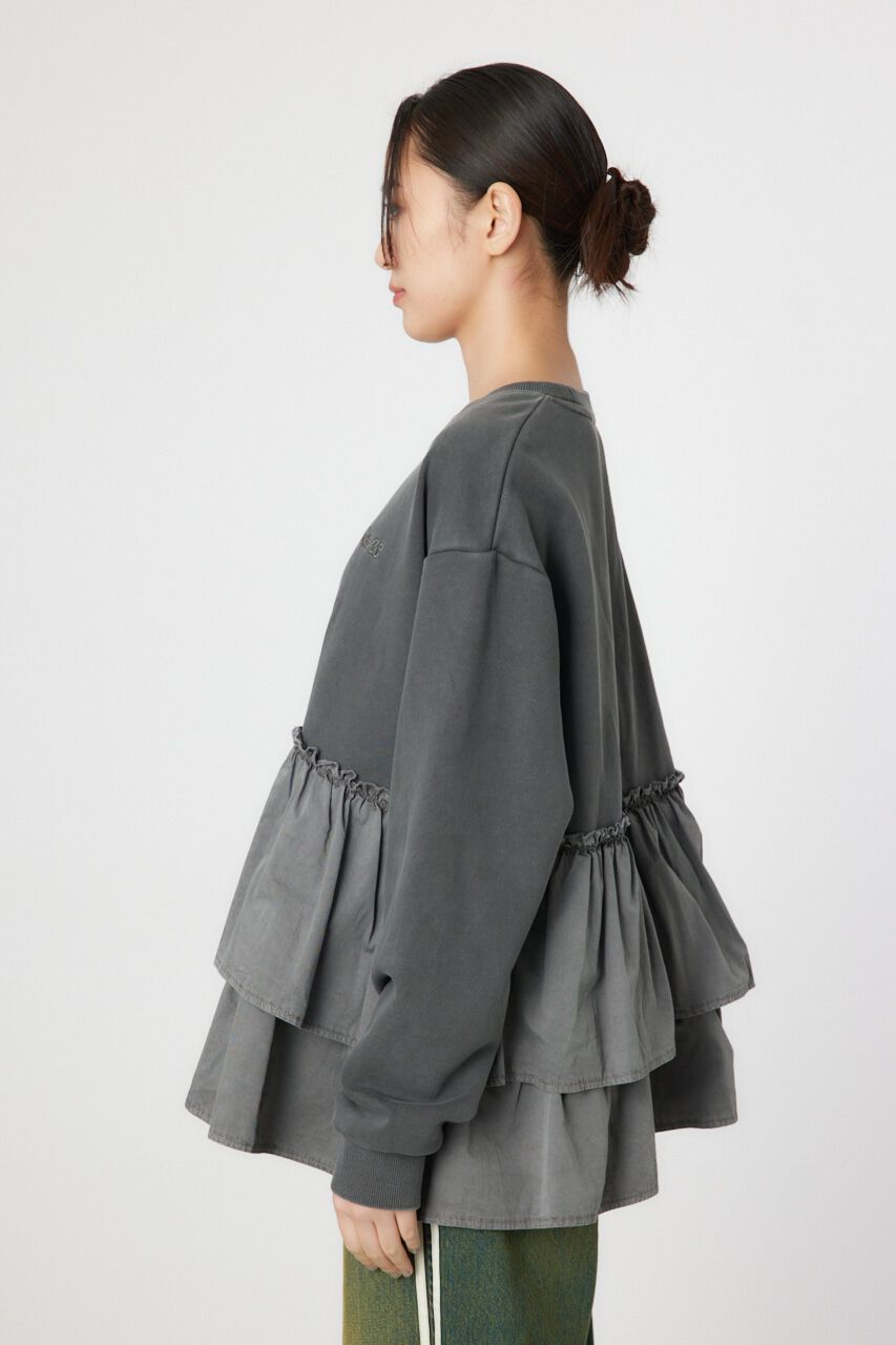 RODEO CROWNS「ピグメント布帛ドッキングトップス」|Tシャツ・カットソー|