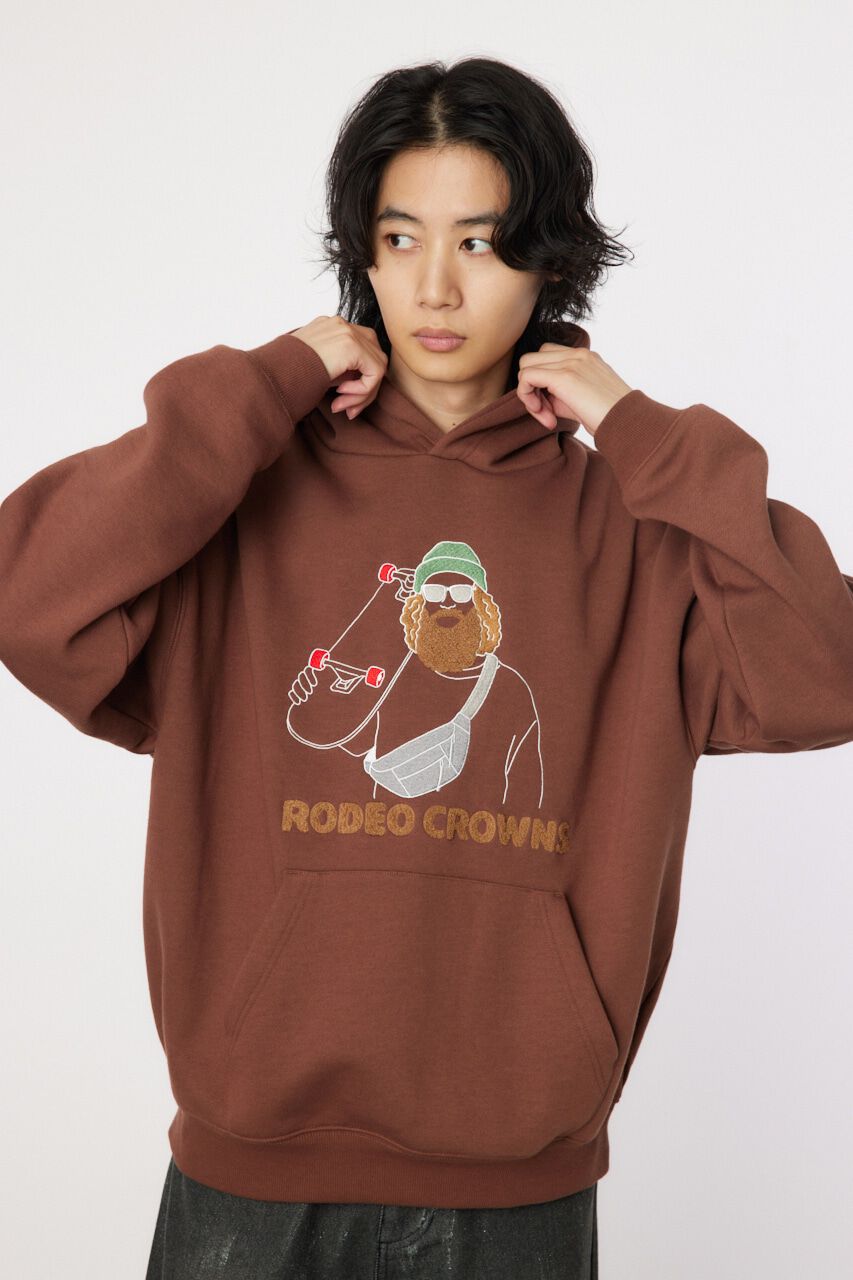 RODEO CROWNS「higesagara フーディー」|パーカー|BRN