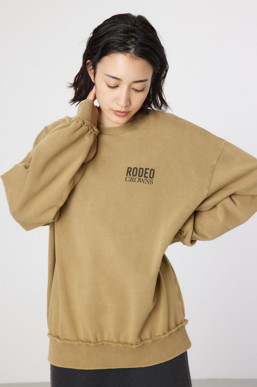 RODEO CROWNS「ダメージCROWNアップリケスウェット」|パーカー|