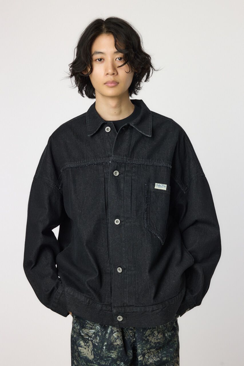 RODEO CROWNS「フリンジワイドデニムジャケット」|デニムジャケット|