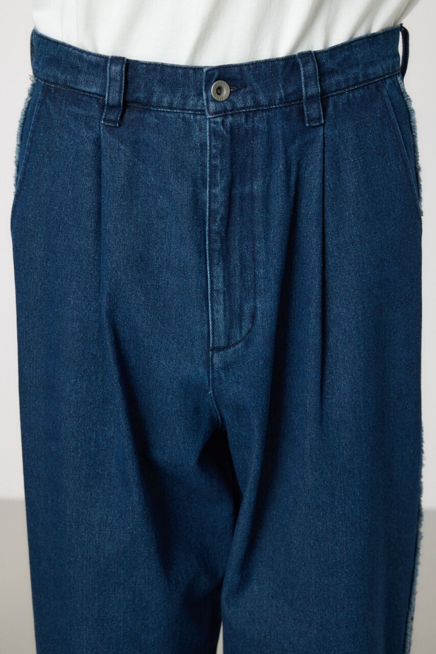 RODEO CROWNS「フリンジストレートデニムパンツ」|デニム|