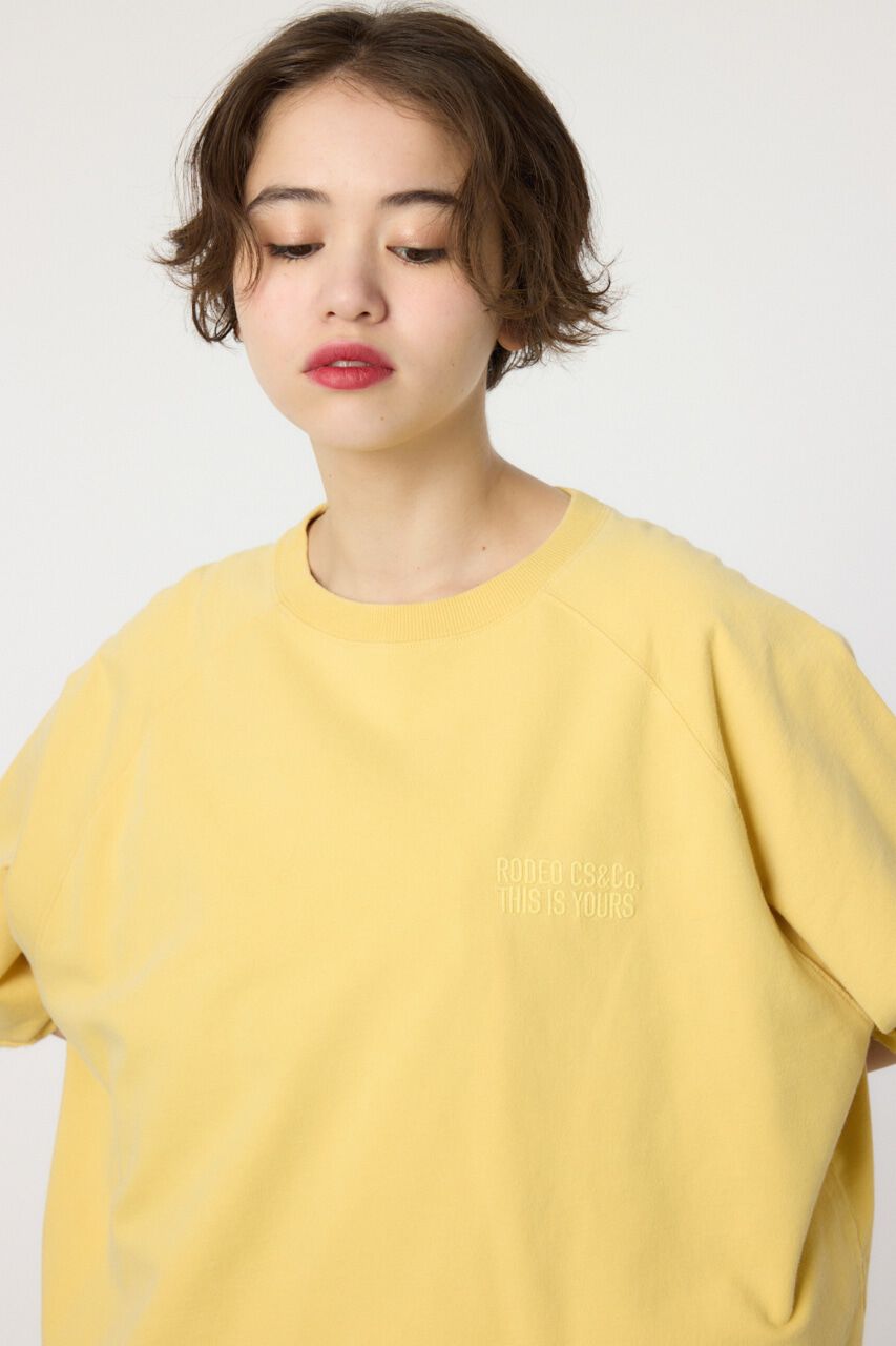 RODEO CROWNS「CIRCLE エンボスロゴ半袖スウェットトップス」|Tシャツ・カットソー|