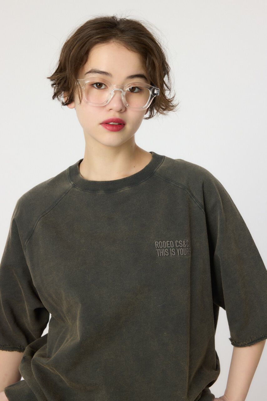 RODEO CROWNS「CIRCLE エンボスロゴ半袖スウェットトップス」|Tシャツ・カットソー|