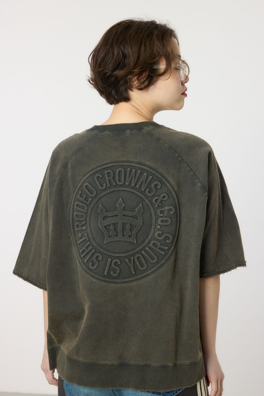 RODEO CROWNS「CIRCLE エンボスロゴ半袖スウェットトップス」|Tシャツ・カットソー|