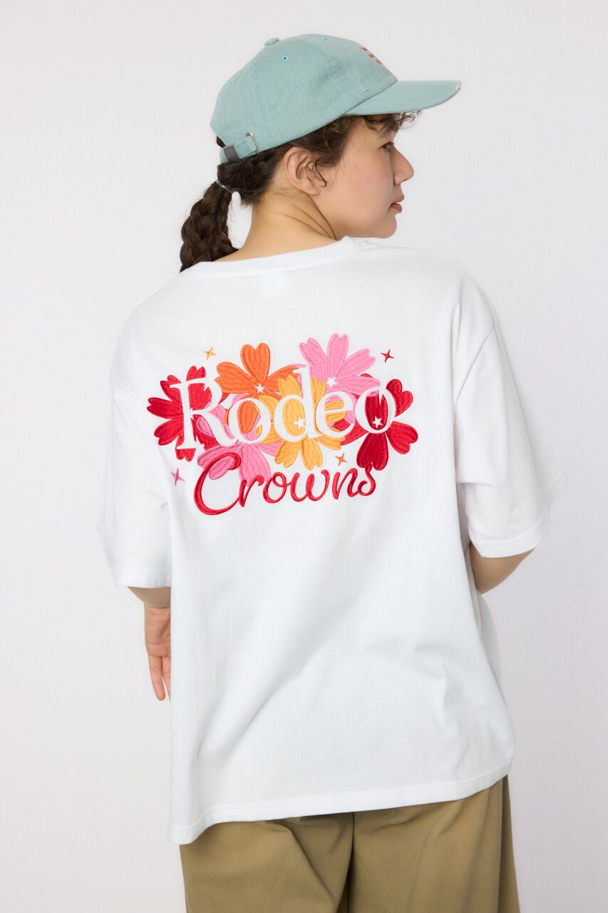 RODEO CROWNS「Flower Logo Embroidery Tシャツ」|Tシャツ・カットソー|
