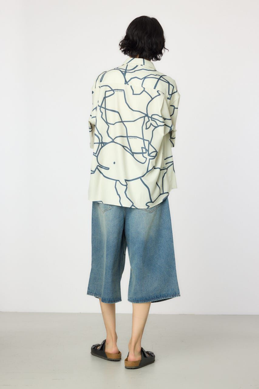 RODEO CROWNS「デニムバミューダパンツ」|デニム|