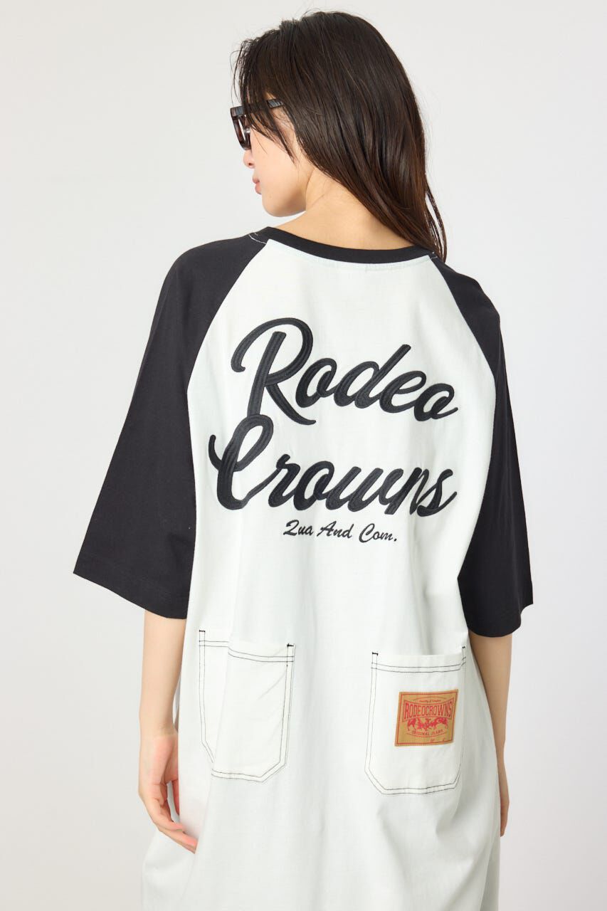 RODEO CROWNS「ラグランカラーステッチワンピース」|ワンピース|