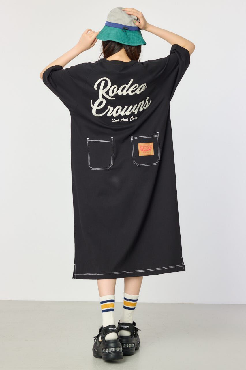 RODEO CROWNS「ラグランカラーステッチワンピース」|ワンピース|
