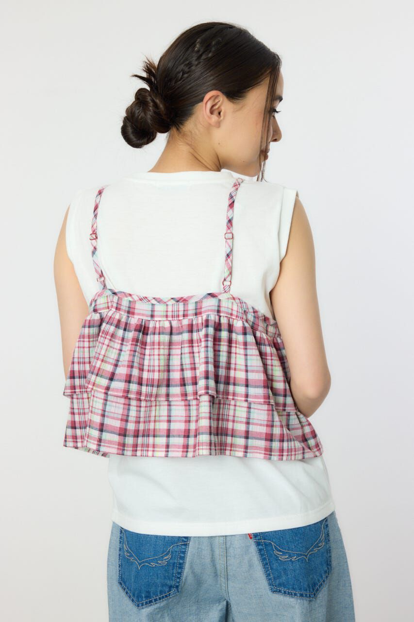 RODEO CROWNS「サマーチェックマルチウェイキャミソール」|キャミソール|