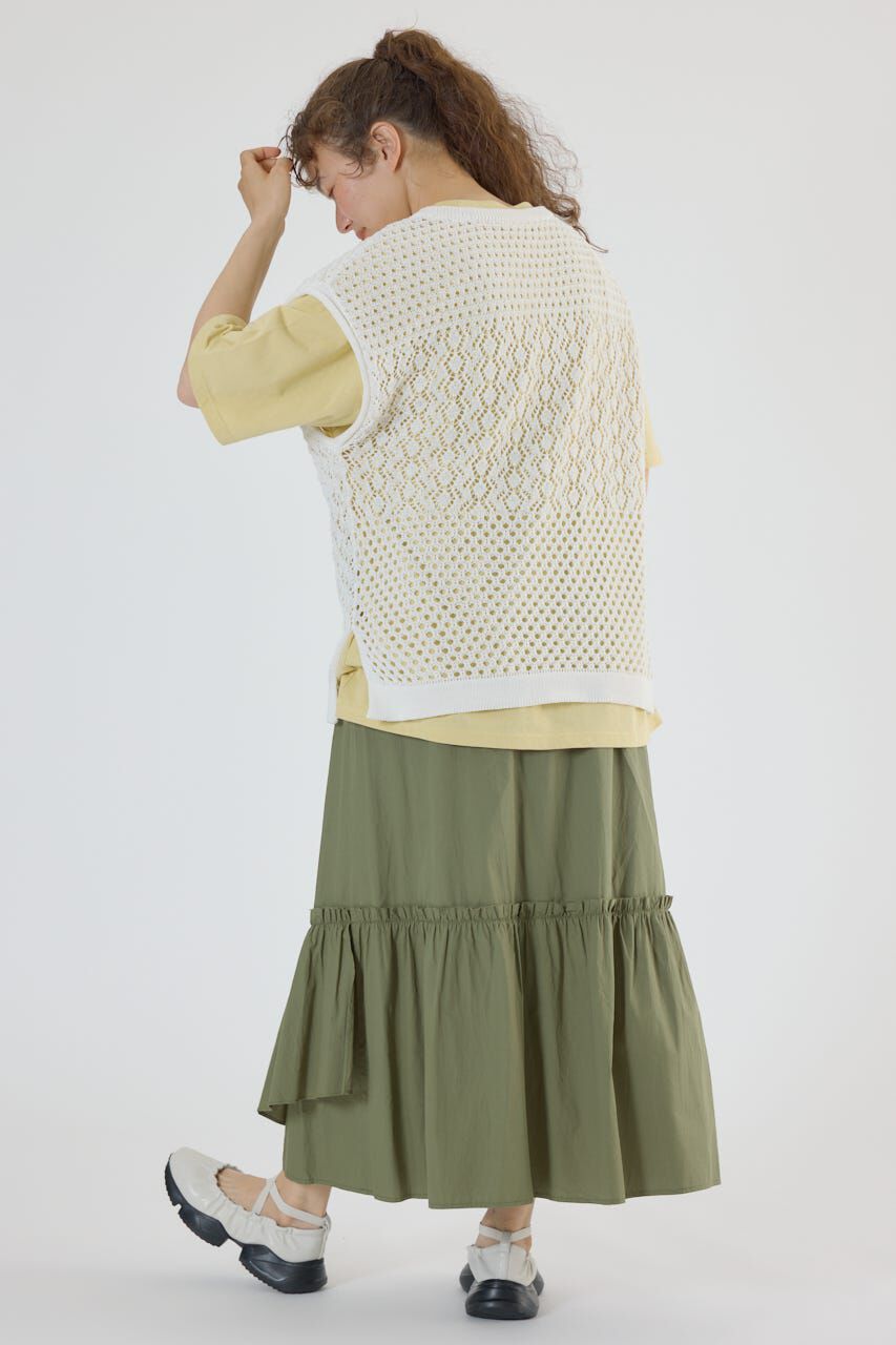 RODEO CROWNS「2WAY パッチワークニットベスト」|タンクトップ|