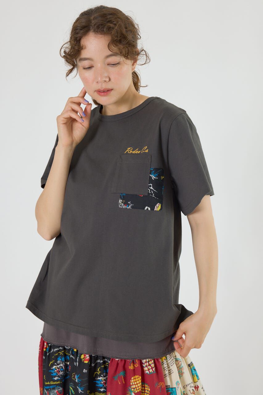 RODEO CROWNS「バックリボンアロハTシャツ」|Tシャツ・カットソー|C.GRY