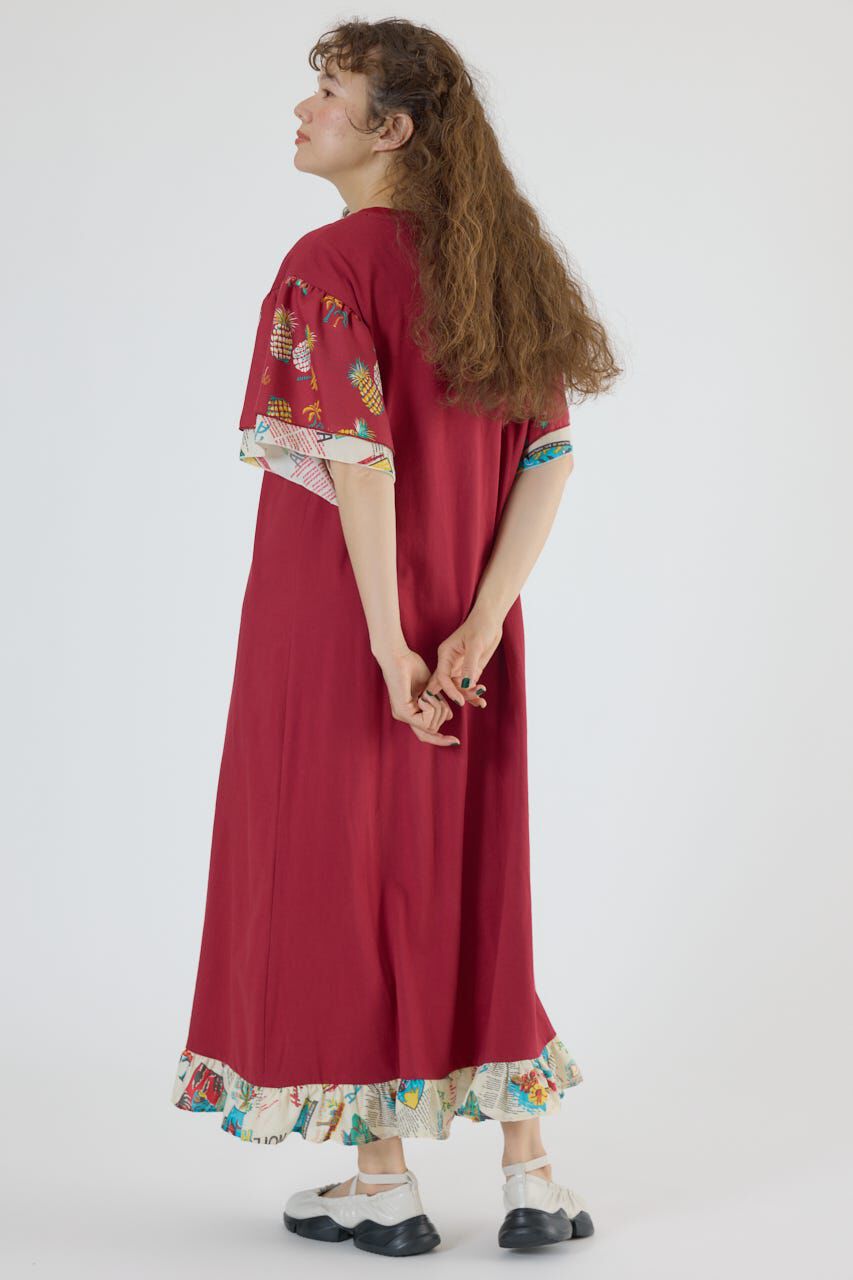 RODEO CROWNS「ドッキングアロハティアードワンピース」|ワンピース|