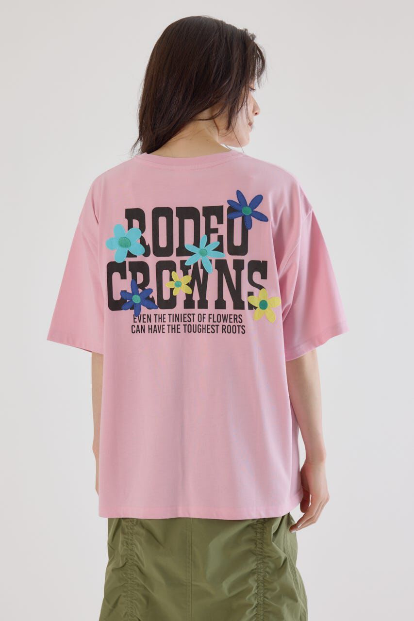 RODEO CROWNS「フラワークロスパッチTシャツ」|Tシャツ・カットソー|