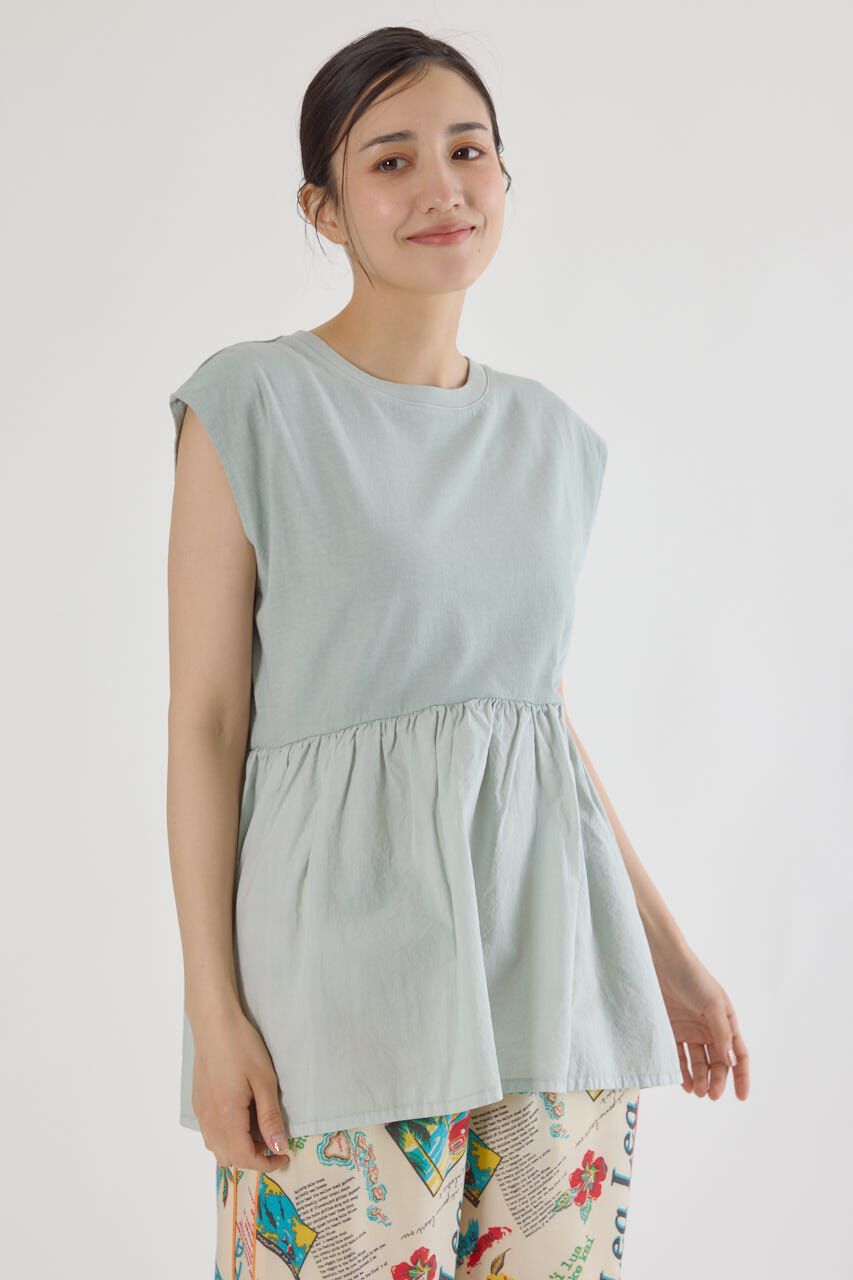 RODEO CROWNS「ピグメント切替フレアタンクトップ」|タンクトップ|