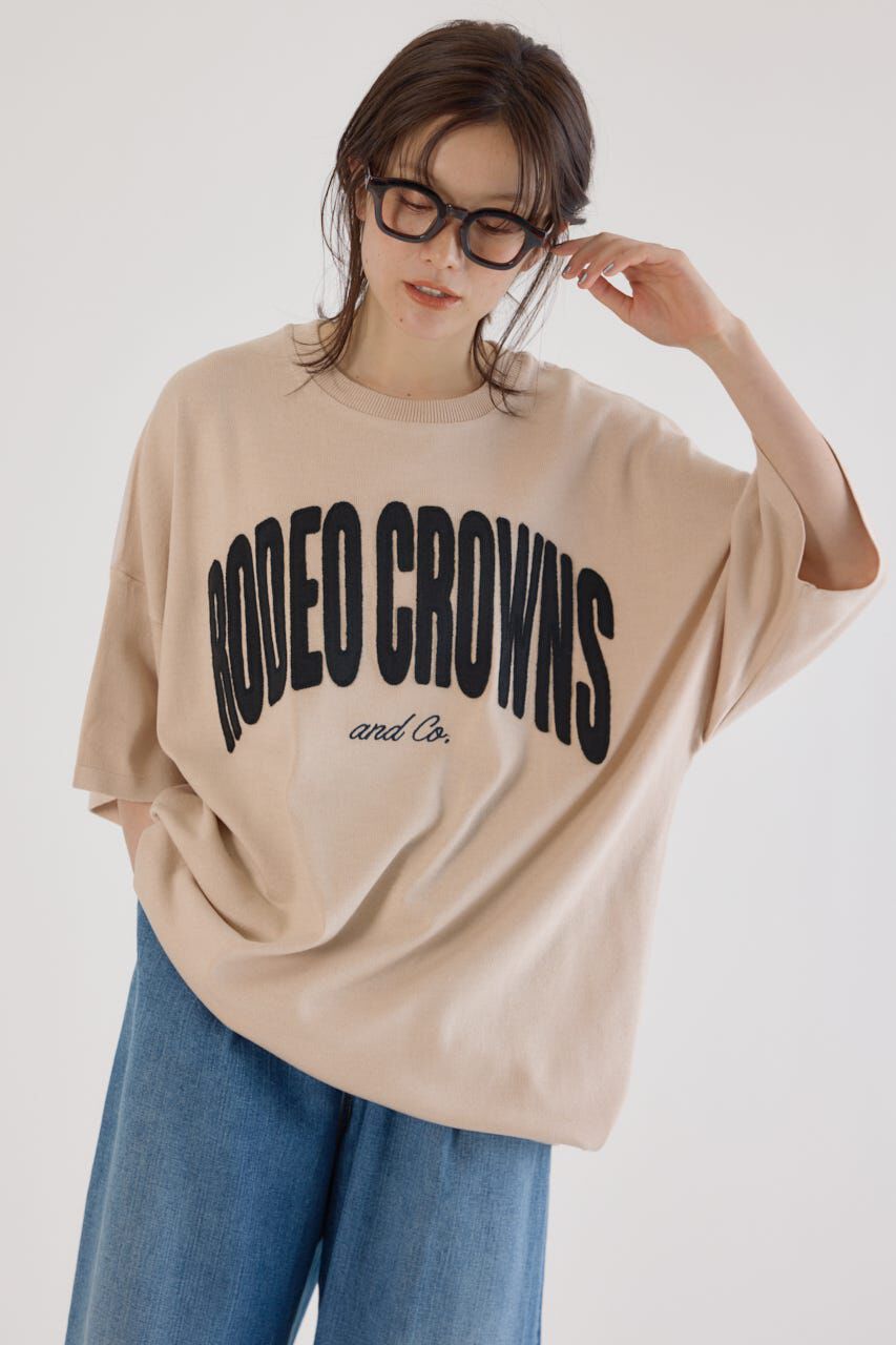 RODEO CROWNS「CURVE LOGOコンビニットワンピース」|ワンピース|