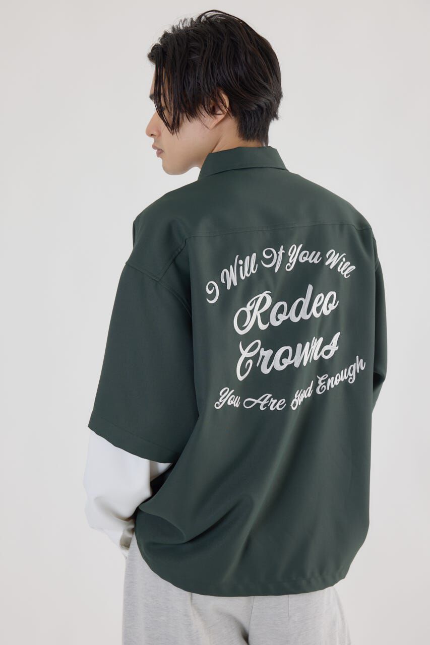 RODEO CROWNS「バックロゴレイヤードシャツ」|シャツ・ブラウス|