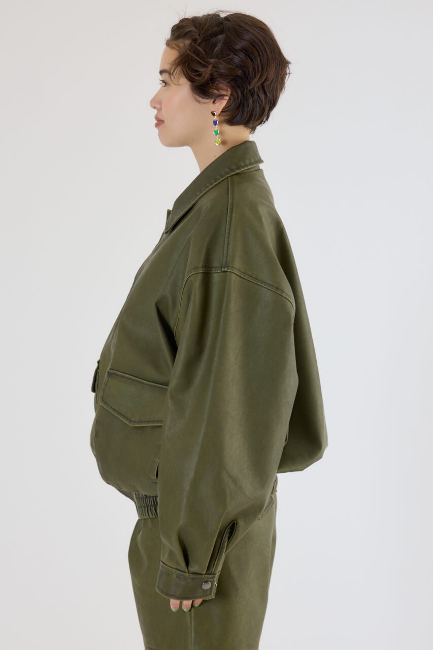 RODEO CROWNS「ヴィンテージフェイクレザーブルゾン」|その他|